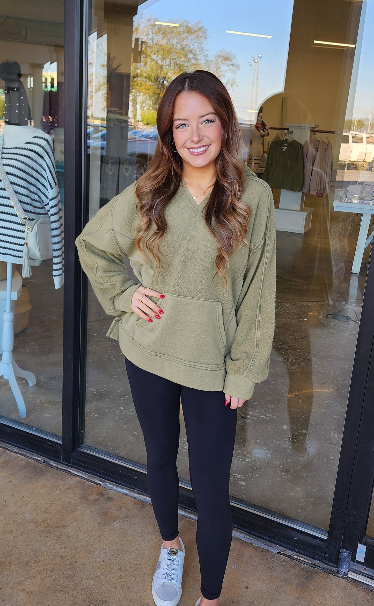 Averly Olive Comfort Hoodie