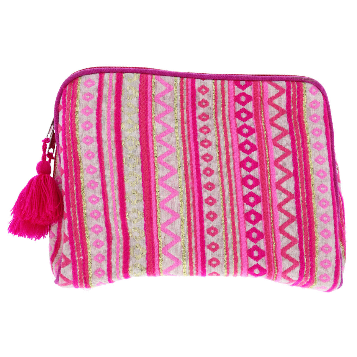 Poppin Pink Large Zipper Pouch