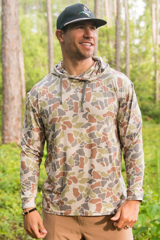 Driftwood Camo Performance Hoodie