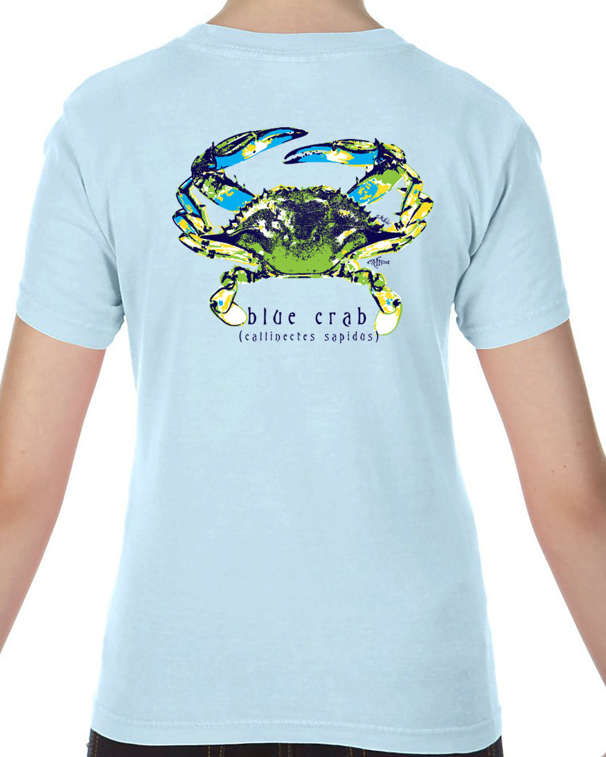Youth Phins Blue Crab tee