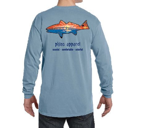 Phins LS Redfish Bridge tee